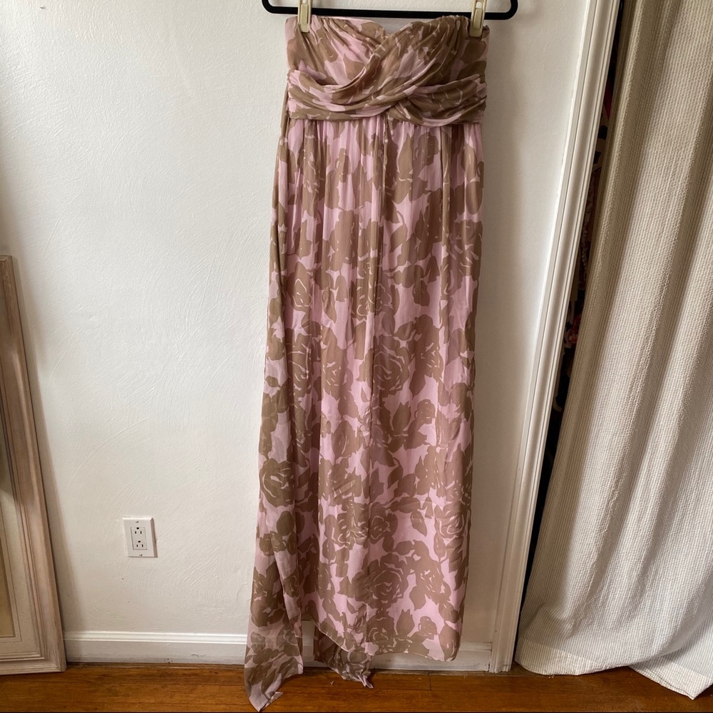 🆕 J. Crew Silk Overlay Strapless Dress Siz…